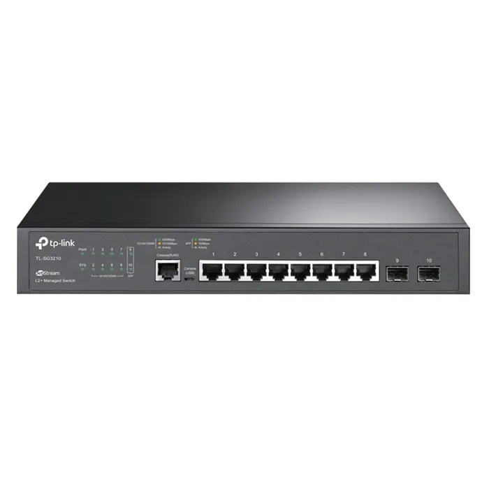 Buy TP-LINK TL-SG3210 | JetStream 8-Port Gigabit L2+ Managed Switch with 2 SFP Slots Refurbished - $290.17 TP-LINK TL-SG3210 | JetStream 8-Port Gigabit L2+ Managed Switch with 2 SFP Slots Refurbished - TP-Link refurbished available on Gotodirect