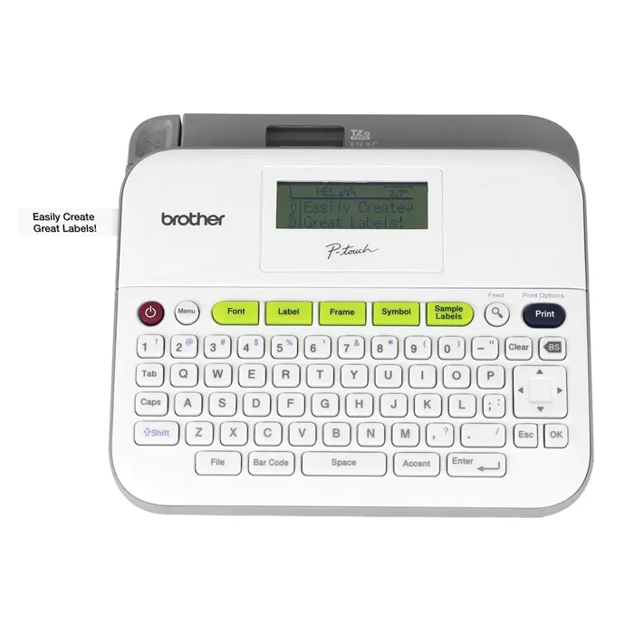 Brother PT-D400AD | P-Touch 180 dpi Thermal Transfer Monochrome Versatile Label Maker Refurbished - Brother refurbished available on Gotodirect