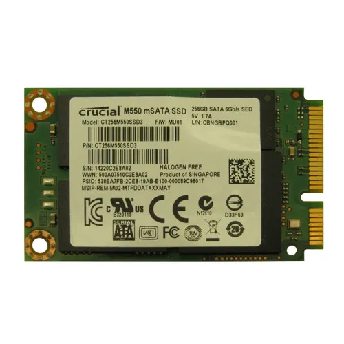 Crucial CT256M550SSD3 | M550 256GB Multi-Level Cell SATA 6Gb/s mSATA 2.5-Inch Solid State Drive Refurbished - Crucial refurbished available on Gotodirect