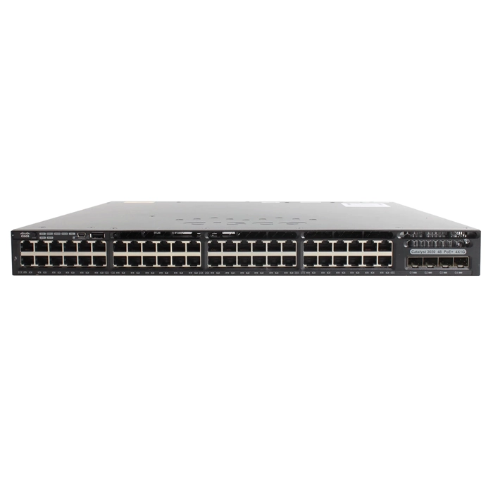Cisco WS-C3650-48FS-S-RF | Catalyst 3650 Series 3650-48P 48 x Ports PoE+ 10/100/1000Base-T + 4 x SFP Uplink Ports Layer 3 Managed 1U Rack-mountable Gigabit Ethernet Network Switch Refurbished - Cisco Systems Inc. refurbished available on Gotodirect