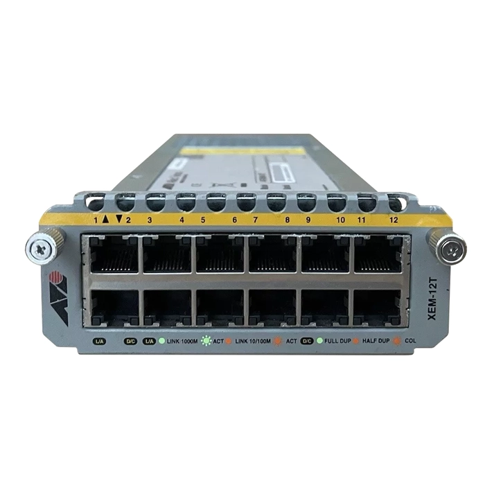 Allied Telesis AT-XEM-12T | 12-Ports Gigabit Expansion Module 12 x 10/100/1000Base-T Expansion Module Refurbished -  refurbished available on Gotodirect