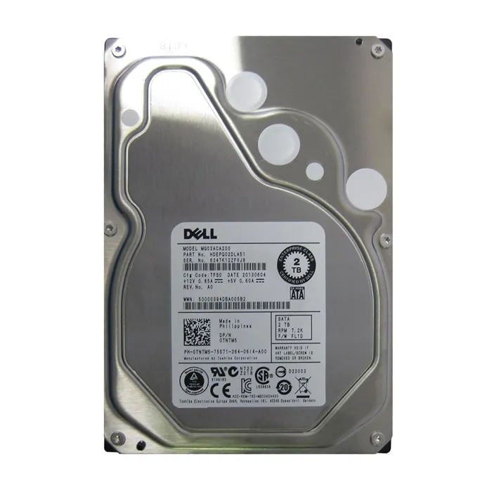 Dell TNTM5 | 2TB 7200RPM SATA 6Gb/s Hot-Pluggable 3.5-Inch Hard Drive for PowerEdge Server & PowerVault Storage Array Refurbished - Dell refurbished available on Gotodirect