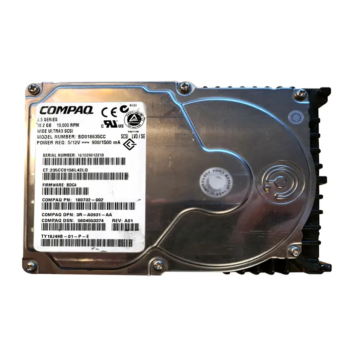 HP BD018635CC | 18.2GB 10000RPM Ultra160 SCSI Hot Swappable LVD 80-Pin 3.5-Inch Hard Drive Refurbished - Hewlett-Packard (ou HP en abrégé) refurbished available on Gotodirect