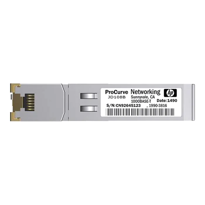 HP 1990-3816 | Aruba X121 1Gb/s 1000Base-T Copper-Mode 100m RJ-45 Connector SFP(mini-GBIC) Transceiver Module Refurbished - Hewlett-Packard (ou HP en abrégé) refurbished available on Gotodirect