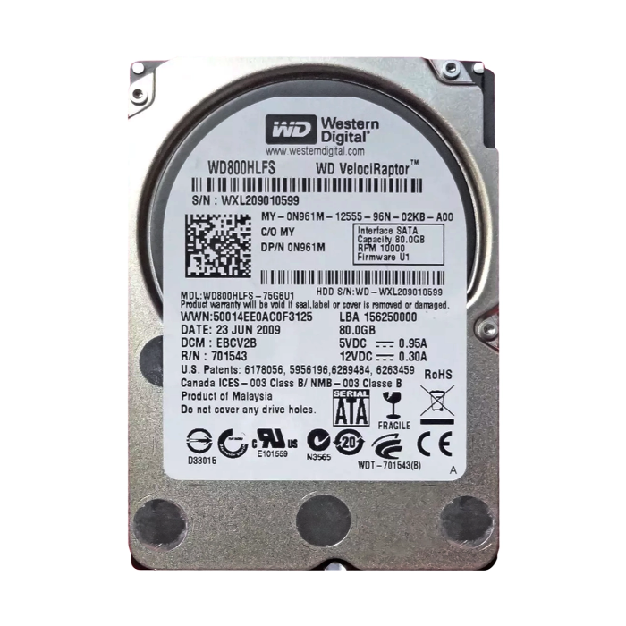 Dell 0N961M | 80GB 10000RPM SATA 3Gb/s 16MB Cache 2.5-Inch Hard Drive Refurbished - Dell refurbished available on Gotodirect
