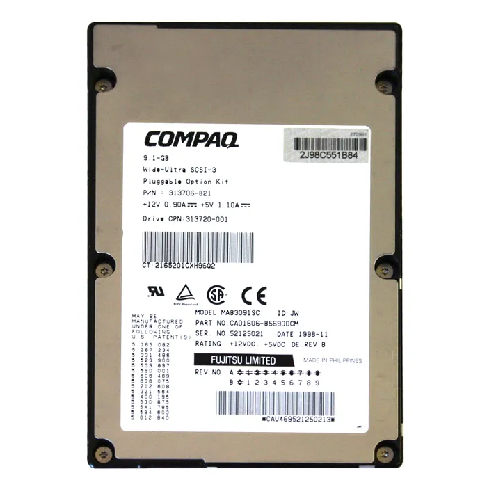 Fujitsu MAB3091SC | 9.1GB 7200RPM Wide Ultra2 SCSI 80-Pin 512KB Cache 3.5-Inch Hard Drive Refurbished - Fujitsu refurbished available on Gotodirect