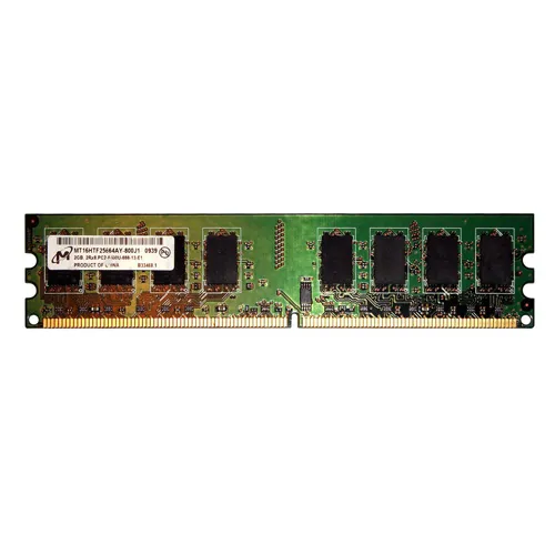 Micron MT16HTF25664AY-800J1 | 2GB DDR2-800MHz PC2-6400 Non-ECC Unbuffered UDIMM CL6 2Rx8 1.8V 240-Pin Memory Module Refurbished -  refurbished available on Gotodirect