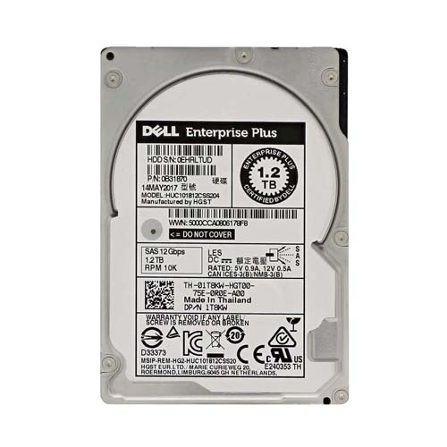 Dell 1T8KW | 1.2TB 10000RPM SAS 12Gb/s Hot-Pluggable 2.5-Inch Hard Drive for EqualLogic Storage Array Refurbished - Dell refurbished available on Gotodirect