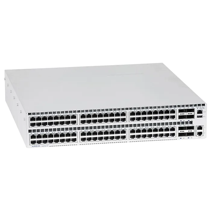 Arista DCS-7050TX2-128-F | 7050X2 96x 10GbE (1/10GBASE-T) and 8x QSFP+ Switch Front-to-rear Airflow 2x AC Power Supplies 2x C13-C14 Cords Refurbished - Arista Networks (as it's a well-known brand in the refurbished available on Gotodirect