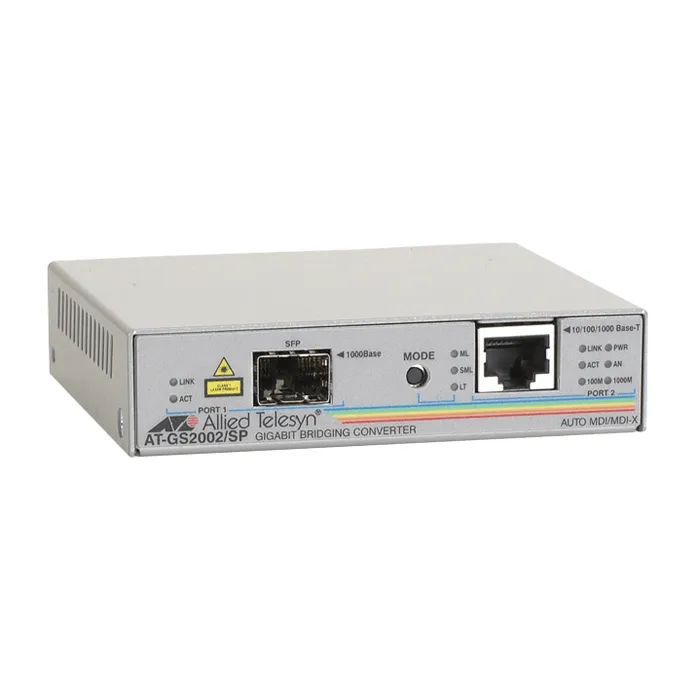 Allied Telesis AT-GS2002/SP-30 | 10/100/1000T to SFP Dual Port Switch Refurbished -  refurbished available on Gotodirect