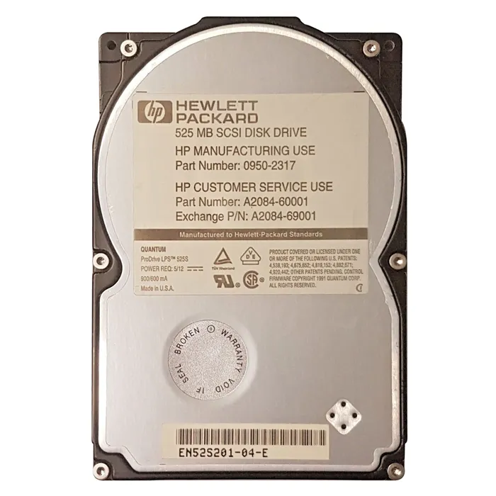 HP 0950-2317 | 525MB 4500RPM SCSI 50-Pin 3.5-Inch Hard Drive Refurbished - Hewlett-Packard (ou HP en abrégé) refurbished available on Gotodirect