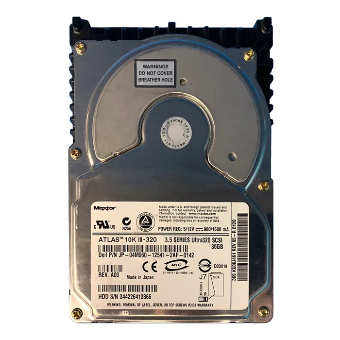 Dell 4M060 | 36GB 10000RPM Ultra320 SCSI Hot-Pluggable 3.5-Inch Hard Drive for PowerEdge Server & PowerVault Storage Array Refurbished - Dell refurbished available on Gotodirect