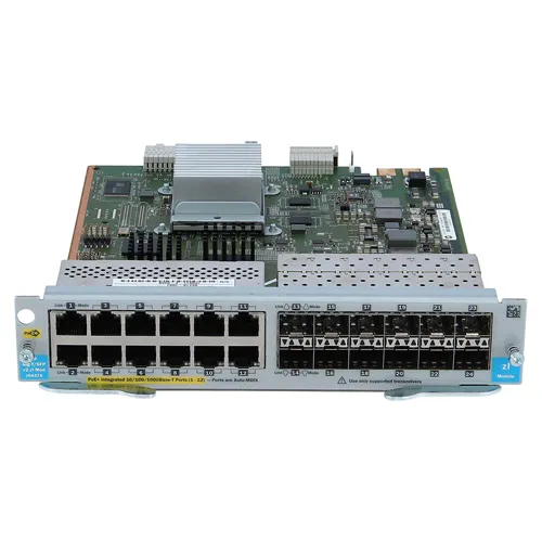 HP J9637A | ProCurve 12 x Ports Gigabit PoE+ + 12 x Ports SFP v2 zl Expansion Switch Module Refurbished - Hewlett-Packard (ou HP en abrégé) refurbished available on Gotodirect
