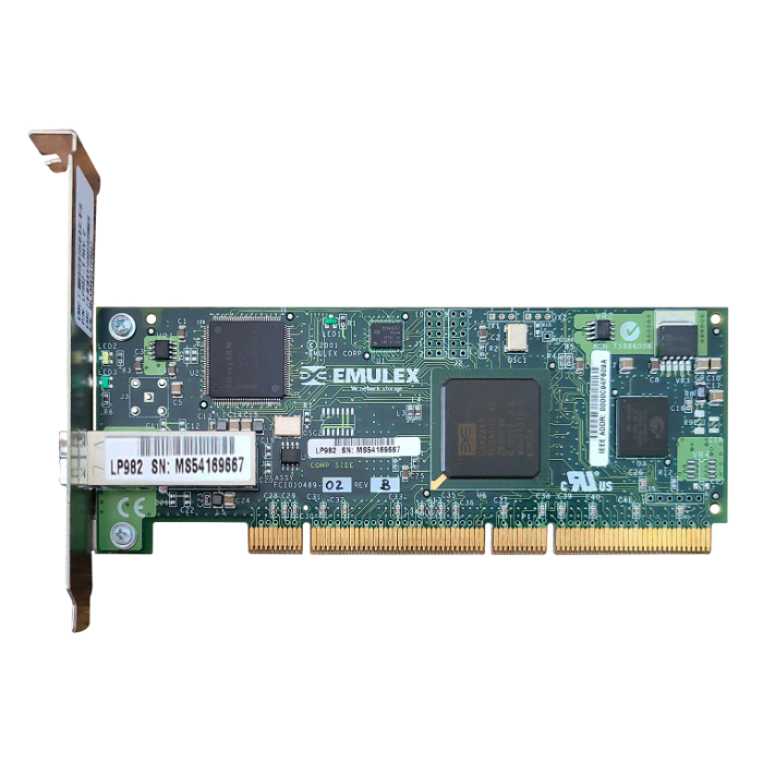 Dell 0LP982 | Emulex 1 x Port Fibre Channel 2Gb/s PCI-X Full-height Host Bus Adapter Refurbished - Dell refurbished available on Gotodirect