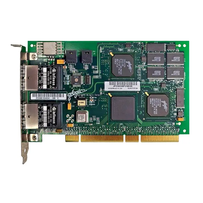 QLogic QLA2212F | 64-bit Optical Dual Channel 66MHz PCI Fibre Channel Host Bus Adapter (HBA) Refurbished -  refurbished available on Gotodirect