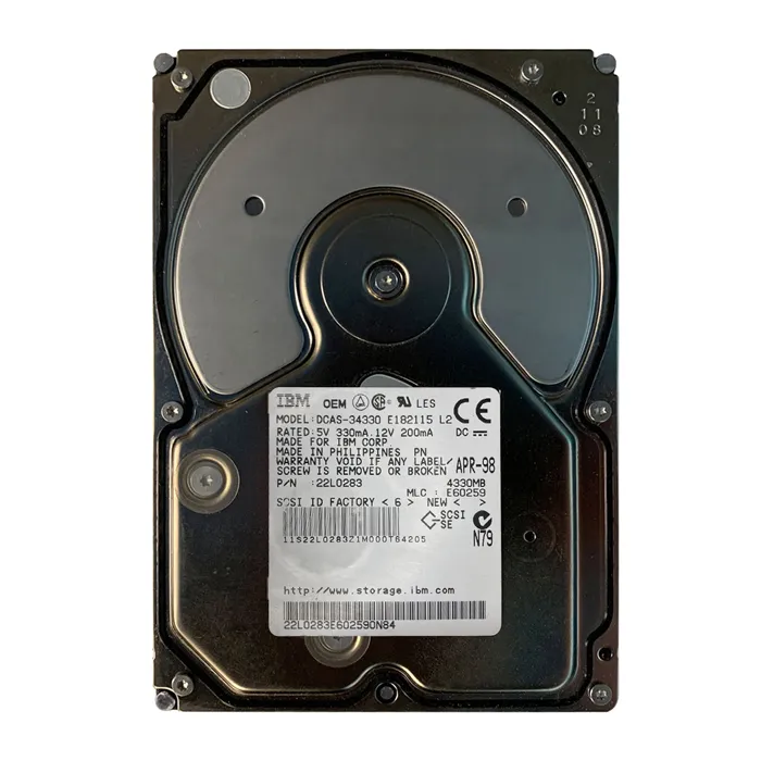 Buy IBM 22L0283 | 4GB 5400RPM Ultra SCSI 448KB Cache 3.5-Inch Hard Drive Refurbished - $410.00 IBM 22L0283 | 4GB 5400RPM Ultra SCSI 448KB Cache 3.5-Inch Hard Drive Refurbished - refurbished available on Gotodirect