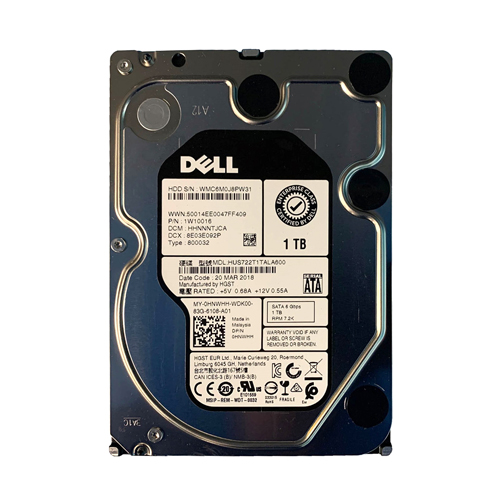 Dell 0HNWHH | 1TB 7200RPM SATA 6Gb/s Hot-Pluggable (512n) 3.5-Inch Hard Drive for PowerEdge Server & PowerVault Storage Array Refurbished - Dell refurbished available on Gotodirect