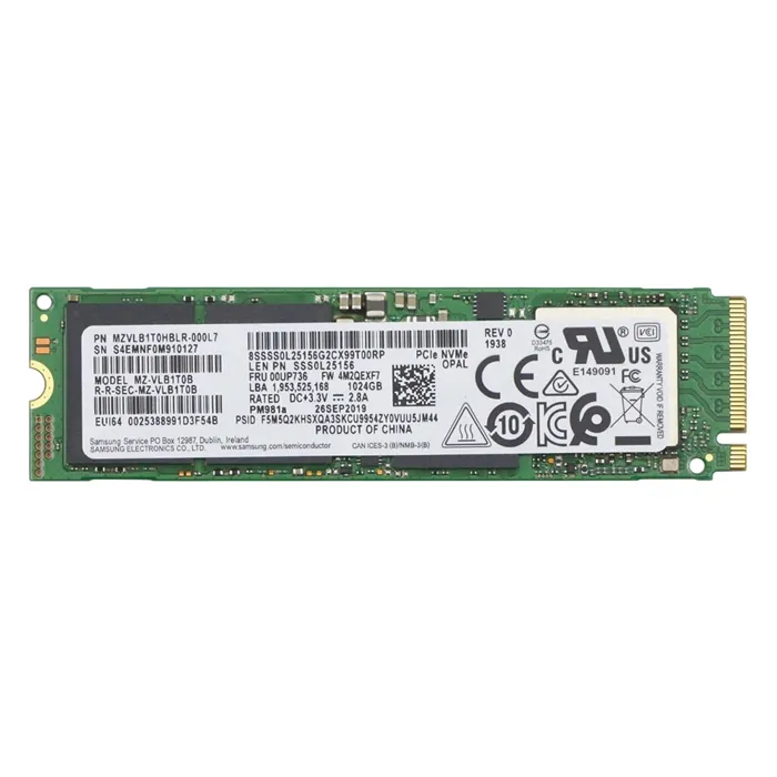 Lenovo SSS0L25156 | 1TB TLC PCI Express 3.0 x4 NVMe M.2 2280 Internal Solid State Drive Refurbished - Lenovo refurbished available on Gotodirect