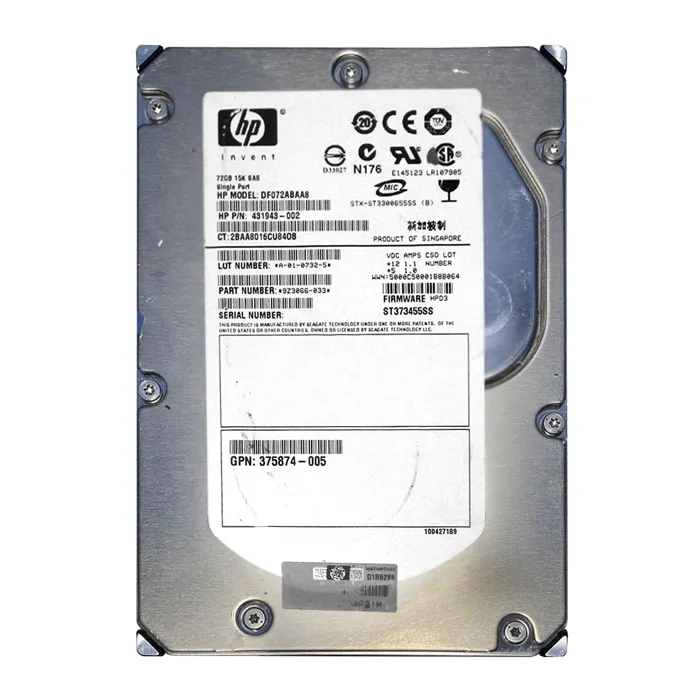 Seagate 9Z3066-033 | 73GB 15000RPM SAS 3Gb/s 3.5-Inch 16MB Cache Hard Drive Refurbished - Seagate refurbished available on Gotodirect