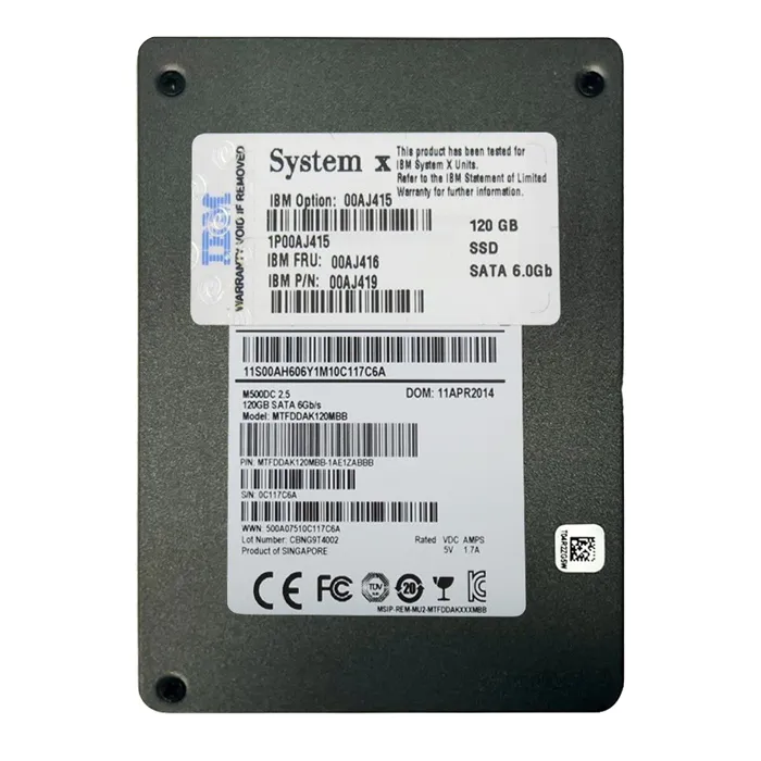 IBM 00AJ415 | 120GB Multi-Level Cell SATA 6Gb/s Hot Swappable 2.5-Inch Solid State Drive Refurbished -  refurbished available on Gotodirect