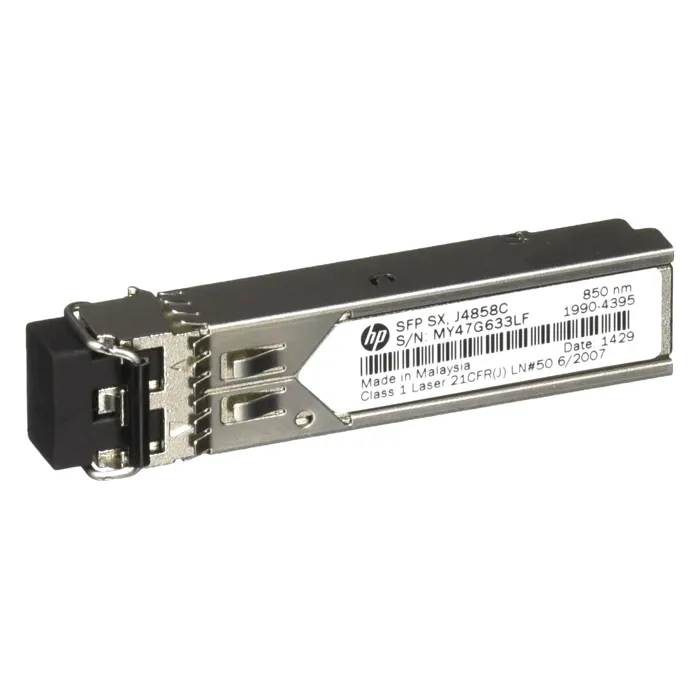 HP J4858C | ProCurve X121 1Gb/s 1000Base-SX Multi-Mode Fibre 850nm 550m Duplex LC Connector SFP (mini-GBIC) Transceiver Module Refurbished - Hewlett-Packard (ou HP en abrégé) refurbished available on Gotodirect