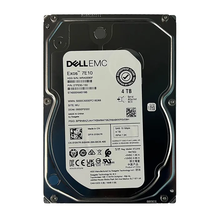Dell 10N7R | 4TB 7200RPM 12Gb/s SAS Hot Plug 256MB Cache 3.5-inch Hard Drive Refurbished - Dell refurbished available on Gotodirect
