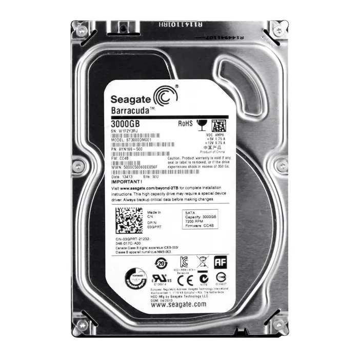 Seagate 9YN166-500 | BarraCuda 3TB 7200RPM SATA 6Gb/s NCQ 64MB Cache (RoHS) 3.5-Inch Hard Drive Refurbished - Seagate refurbished available on Gotodirect