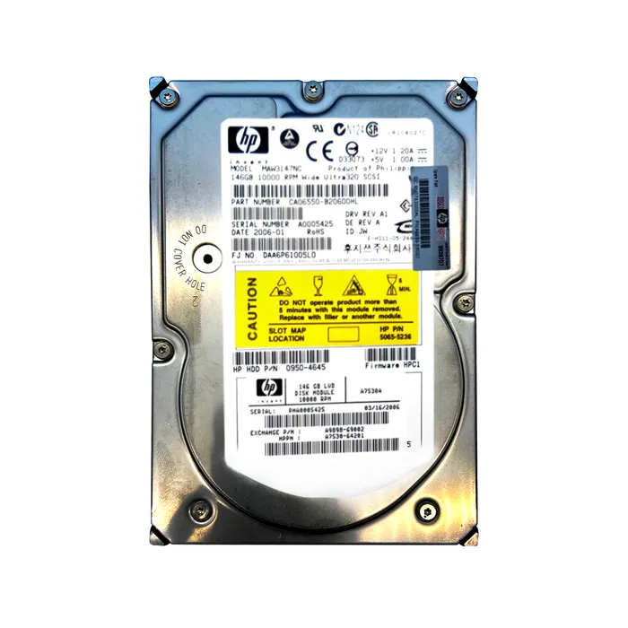Buy HP A7530A | 146GB 10000RPM Ultra320 SCSI 8MB Cache Hot-Pluggable LVD 80-Pin 3.5-inch Hard Drive for StorageWorks Refurbished - $418.33 HP A7530A | 146GB 10000RPM Ultra320 SCSI 8MB Cache Hot-Pluggable LVD 80-Pin 3.5-inch Hard Drive for StorageWorks Refurbished - Hewlett-Packard (ou HP en abrégé) refurbished available on Gotodirect
