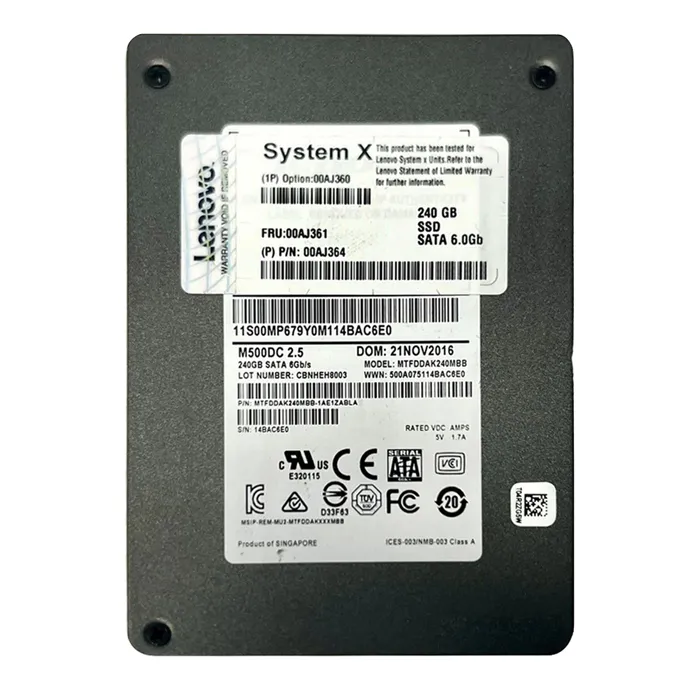 IBM 00AJ364 | 240GB Multi-Level Cell SATA 6Gb/s Hot Swappable 2.5-Inch Solid State Drive Refurbished -  refurbished available on Gotodirect