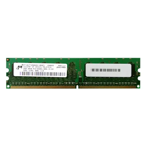 Micron MT16HTF25664AY-800E1 | 2GB DDR2-800MHz PC2-6400 Non-ECC Unbuffered UDIMM CL6 2Rx8 1.8V 240-Pin Memory Module Refurbished -  refurbished available on Gotodirect