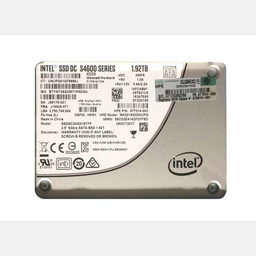 HP 879019-001 | 1.92TB SATA 6Gb/s Hot-Pluggable Mixed Use 2.5-Inch Enterprise Solid State Drive for ProLiant Server and Storage Array Refurbished - Hewlett-Packard (ou HP en abrégé) refurbished available on Gotodirect