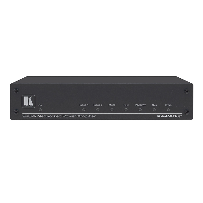 Kramer PA-240NET | 240W Networked Power Amplifier Refurbished -  refurbished available on Gotodirect