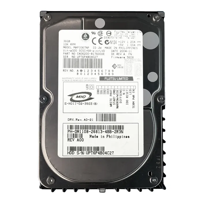Dell 0M1108 | 36GB 10000RPM Ultra320 SCSI 68-Pin 3.5-Inch Hard Drive Refurbished - Dell refurbished available on Gotodirect