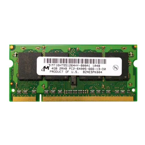 Micron MT16HTS51264HY-800A1 | 4GB DDR2-800MHz PC2-6400 Non-ECC Unbuffered SODIMM CL6 2Rx8 1.8V 200-Pin Memory Module Refurbished -  refurbished available on Gotodirect