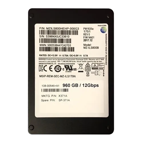 NetApp X371A-R6 | 960GB SAS 12Gb/s 2.5-Inch Solid State Drive Refurbished -  refurbished available on Gotodirect