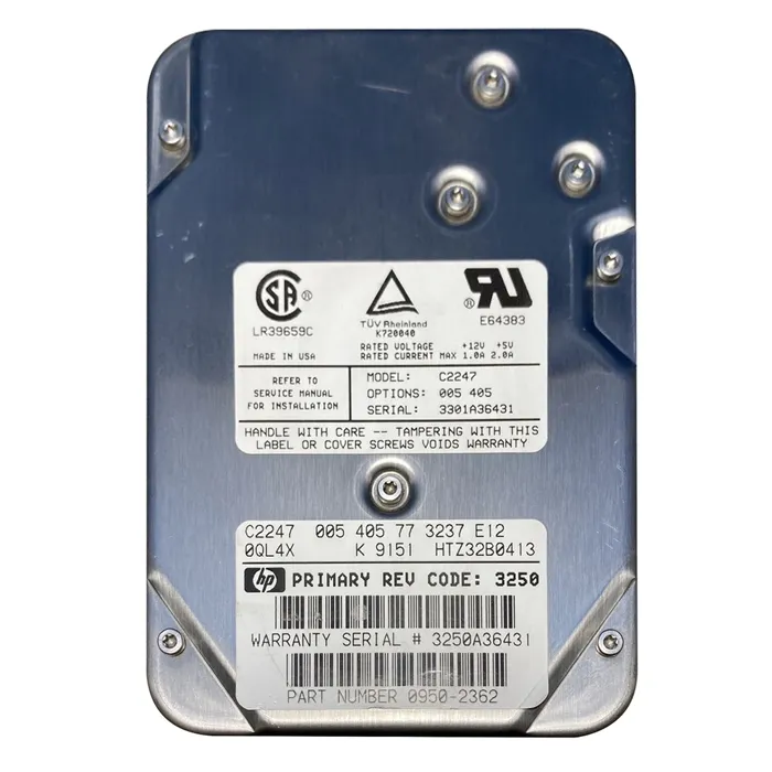 HP 0950-2362 | 1.08GB 5400RPM Fast SCSI 128KB Cache 50-Pin 3.5-Inch Hard Drive Refurbished - Hewlett-Packard (ou HP en abrégé) refurbished available on Gotodirect