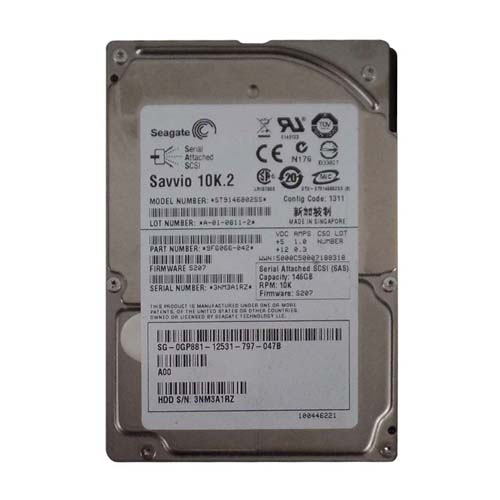 Dell 0GP881 | 146GB 10000RPM SAS 3Gb/s Hot-Pluggable 2.5-Inch Hard Drive for PowerEdge Servers Refurbished - Dell refurbished available on Gotodirect