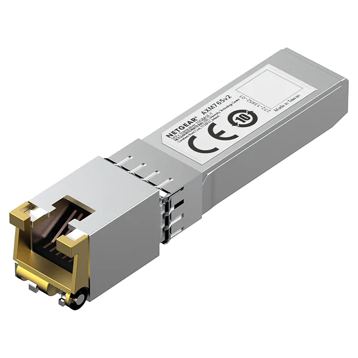 Netgear AXM765-20000S | AXM765 10Gb/s 10GBase-T 80m RJ-45 Connector SFP+ Transceiver Module for M4300, M5300, M6100, M7100 and M7300 Switches Refurbished - Netgear refurbished available on Gotodirect