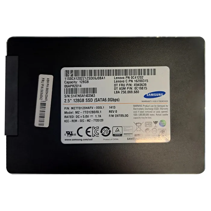 Lenovo 04X4042 | 128GB Triple-Level Cell SATA 6Gb/s 2.5-Inch Solid State Drive Refurbished - Lenovo refurbished available on Gotodirect