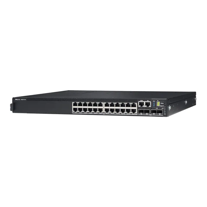 Dell N3224T-ON | EMC PowerSwitch Ethernet Switch - 24 Ports - Manageable - 3 Layer Supported - Modular - 201 W Power Consumption - Optical Fiber, Tw Refurbished - Dell refurbished available on Gotodirect