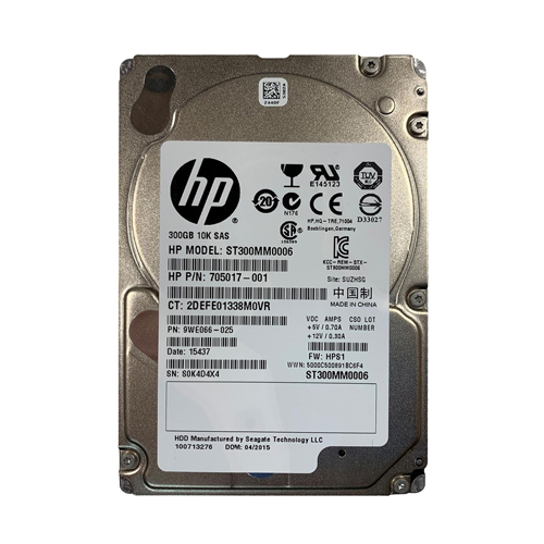 Buy HP 705017-001 | 300GB 10000RPM SAS 6Gb/s NHP 64MB Cache 2.5-inch Hard Drive Refurbished - $260.00 HP 705017-001 | 300GB 10000RPM SAS 6Gb/s NHP 64MB Cache 2.5-inch Hard Drive Refurbished - Hewlett-Packard (ou HP en abrégé) refurbished available on Gotodirect