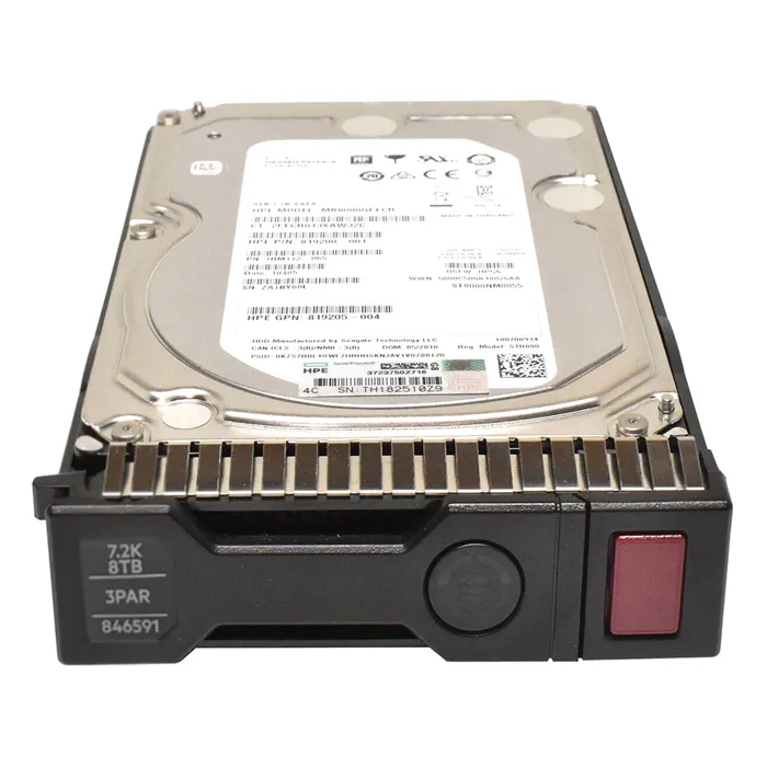HP 846591-001 | 8TB 7200RPM SAS 12Gb/s Nearline 3.5-Inch Internal Hard Drive for 3PAR StoreServ 20000 Refurbished - Hewlett-Packard (ou HP en abrégé) refurbished available on Gotodirect