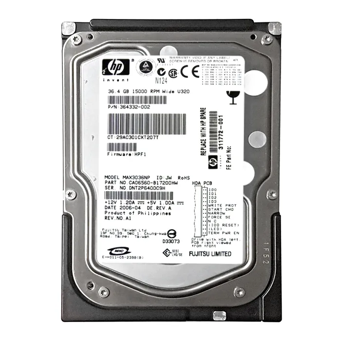HP 311772-001 | 36.4GB 10000RPM Ultra-320 SCSI 68-Pin 3.5-Inch Hard Drive for ProLiant Servers Refurbished - Hewlett-Packard (ou HP en abrégé) refurbished available on Gotodirect