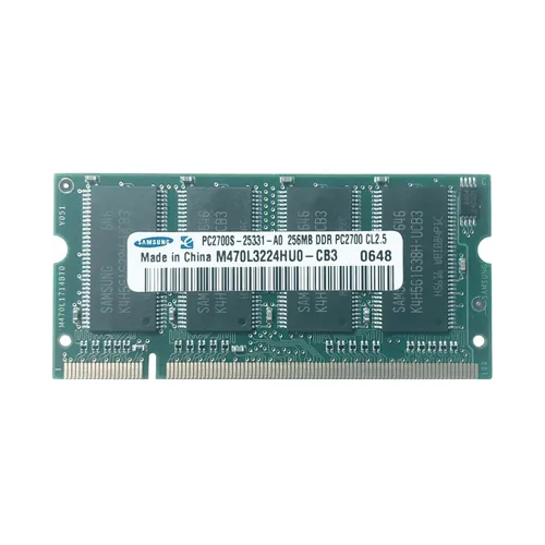 Samsung M470L3224HU0-CB3 | 256MB DDR-333MHz PC2700 Non-ECC Unbuffered SODIMM CL2.5 2Rx16 2.5V 200-Pin Memory Module Refurbished - Samsung refurbished available on Gotodirect