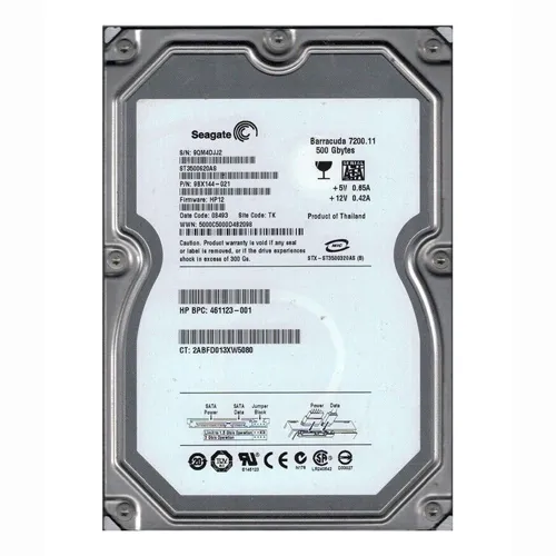 Buy HP 461123-001 | 500GB 7200RPM SATA 3Gb/s NCQ 16MB Cache Hot-Pluggable 3.5-inch Hard Drive Refurbished - $102.59 HP 461123-001 | 500GB 7200RPM SATA 3Gb/s NCQ 16MB Cache Hot-Pluggable 3.5-inch Hard Drive Refurbished - Hewlett-Packard (ou HP en abrégé) refurbished available on Gotodirect