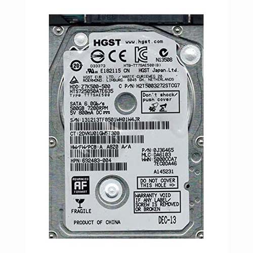 HP 692483-004 | 500GB 7200RPM SATA 6Gb/s 2.5-inch Hard Drive Refurbished - Hewlett-Packard (ou HP en abrégé) refurbished available on Gotodirect