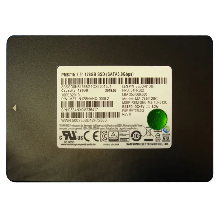 Lenovo SSD0N81688 | 128GB SATA 6GB/s 2.5-Inch Internal Solid State Drive Refurbished - Lenovo refurbished available on Gotodirect