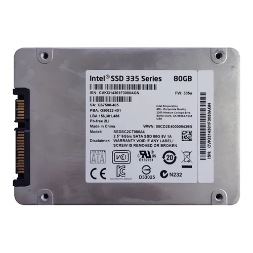 Intel SSDSC2CT080A4 | 335 80GB Multi-Level Cell SATA 6Gb/s 2.5-Inch Solid State Drive Refurbished - Intel refurbished available on Gotodirect