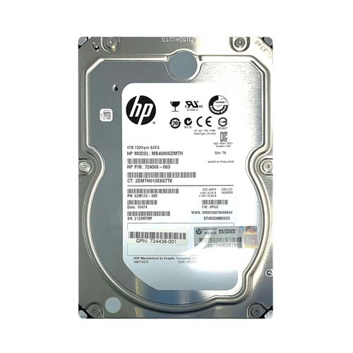 HP MB4000GDMTH | 4TB 7200RPM SATA 6Gb/s 3.5-Inch Midline Hard Drive for ProLiant Servers Refurbished - Hewlett-Packard (ou HP en abrégé) refurbished available on Gotodirect