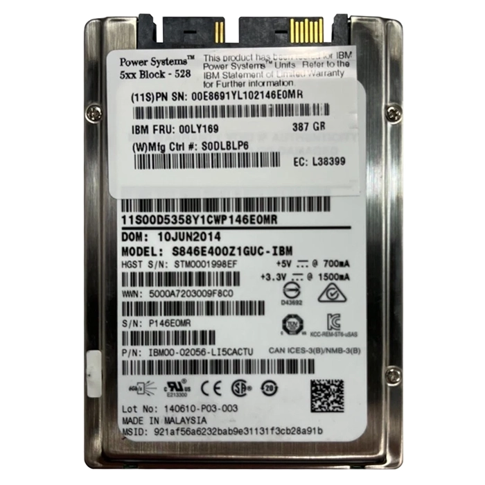 IBM 00E8691 | 387GB Multi-Level Cell SAS (eMLC) 1.8-Inch Enterprise Solid State Drive Refurbished -  refurbished available on Gotodirect